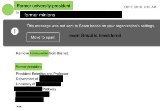 When Email Attacks: Academic Chain Letter Edition