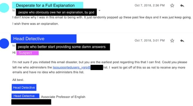 When Email Attacks: Academic Chain Letter Edition When Email Attacks: Academic Chain Letter Edition