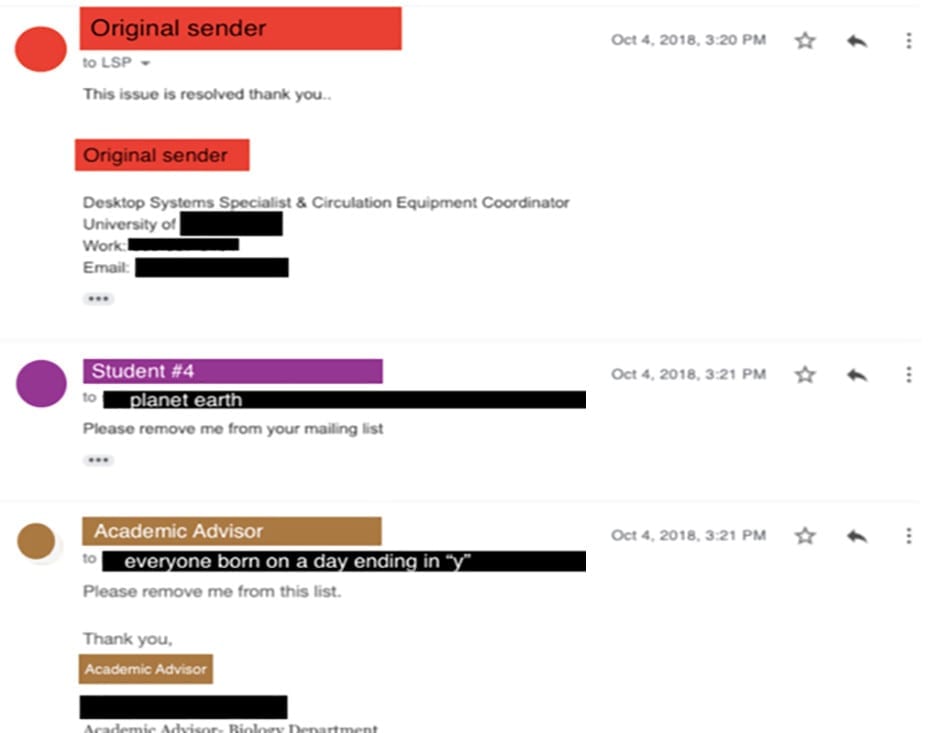 When Email Attacks: Academic Chain Letter Edition When Email Attacks: Academic Chain Letter Edition