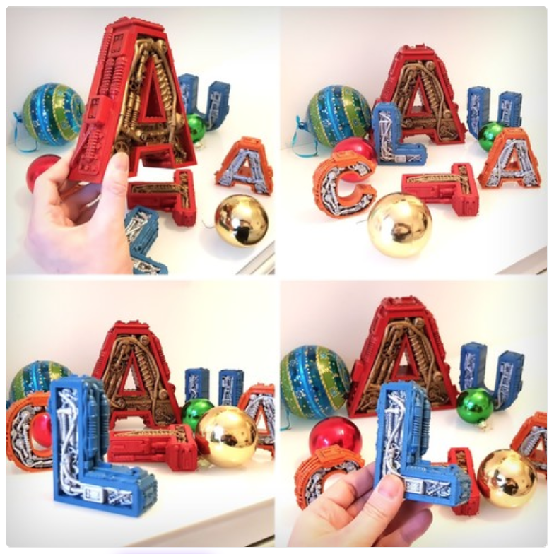 3D Print of the Month: Steampunk Alphabet 3D Print of the Month: Steampunk Alphabet