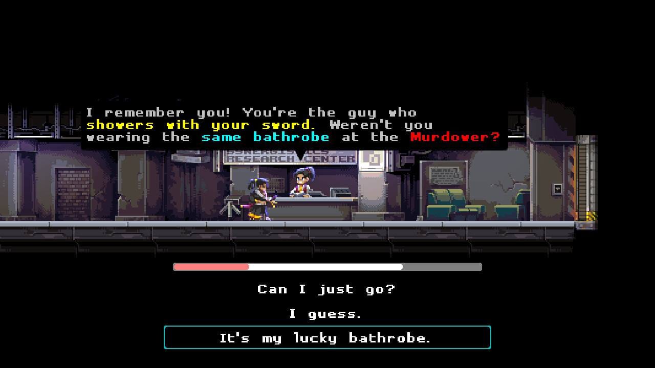 Katana Zero: A Great Cyberpunk Game With No Health Bars Needed cyberpunk, katana zero