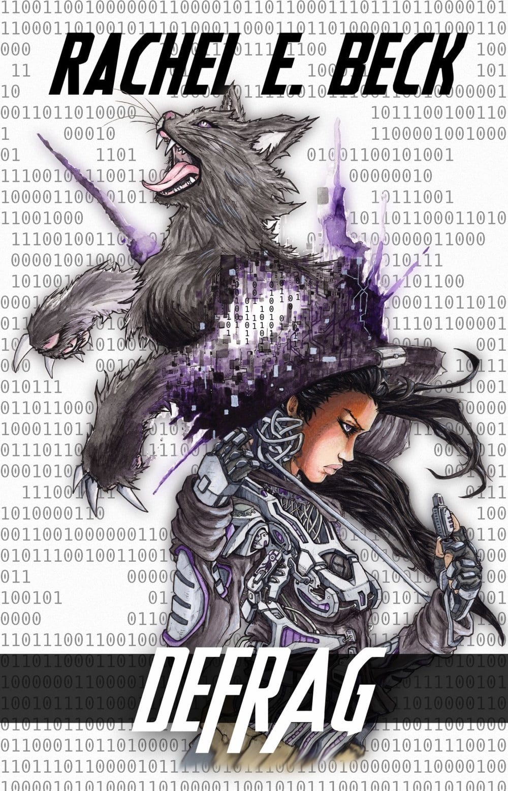 Cover fo Rachel Beck's Defrag, the First book of The Glitch Logs